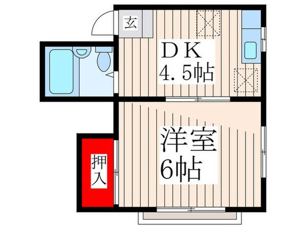 宝コ－ポの物件間取画像